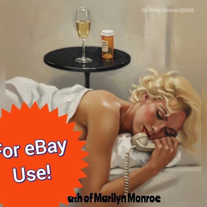 Oak Pop Art Marilyn Monroe The Death of Marilyn Monroe 1962 Signed Artist 8×10