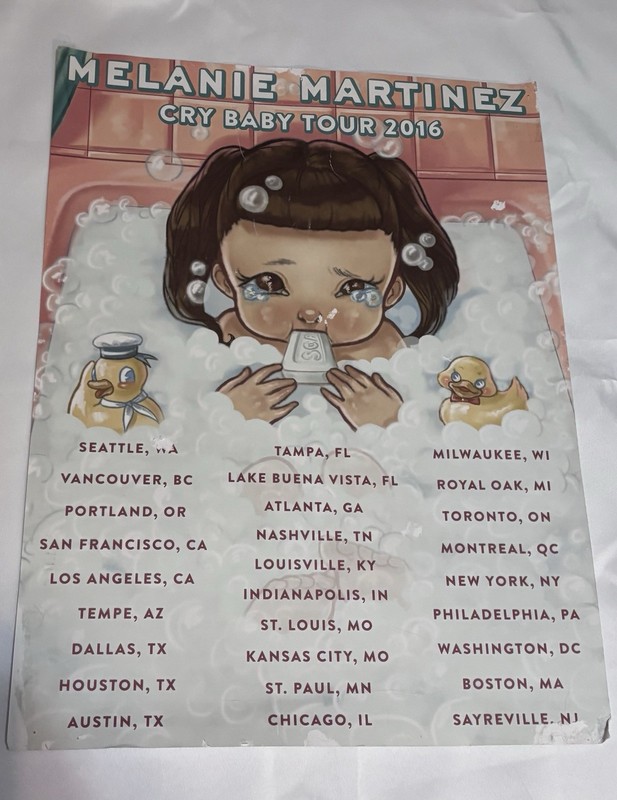 Melanie Martinez Soap Bathtub Poster Wall Print – Cry Baby Tour 2016 Art