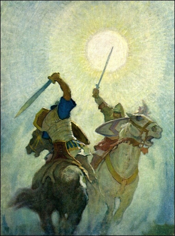 Legends of Charlemagne Wall Art Print Medieval Knight Vintage Illustration Decor gallery