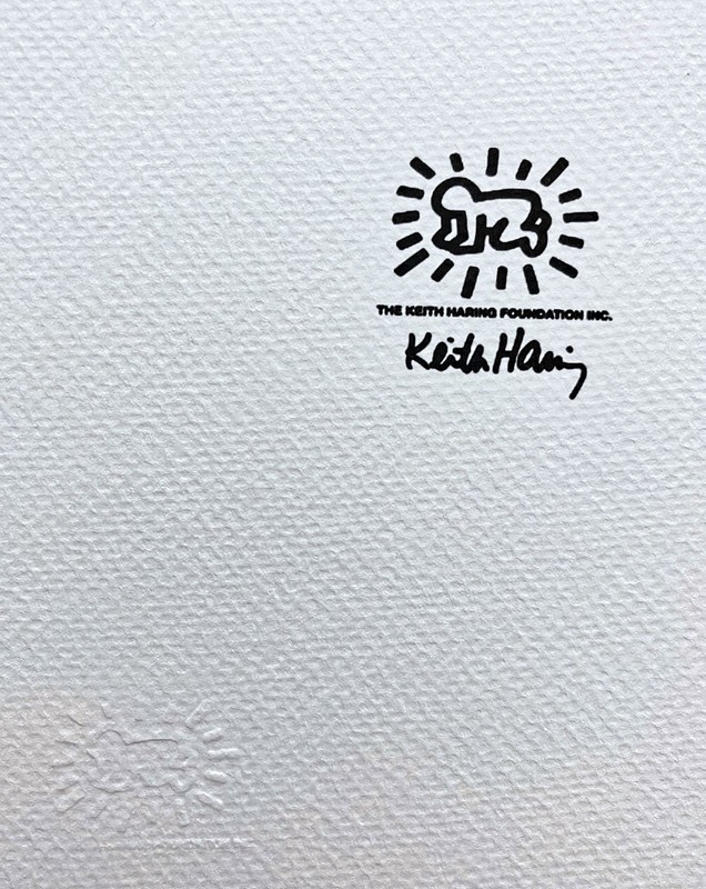 KEITH HARING - Lighters men - signed, numbered edition 100/150, 50x70 cm gallery