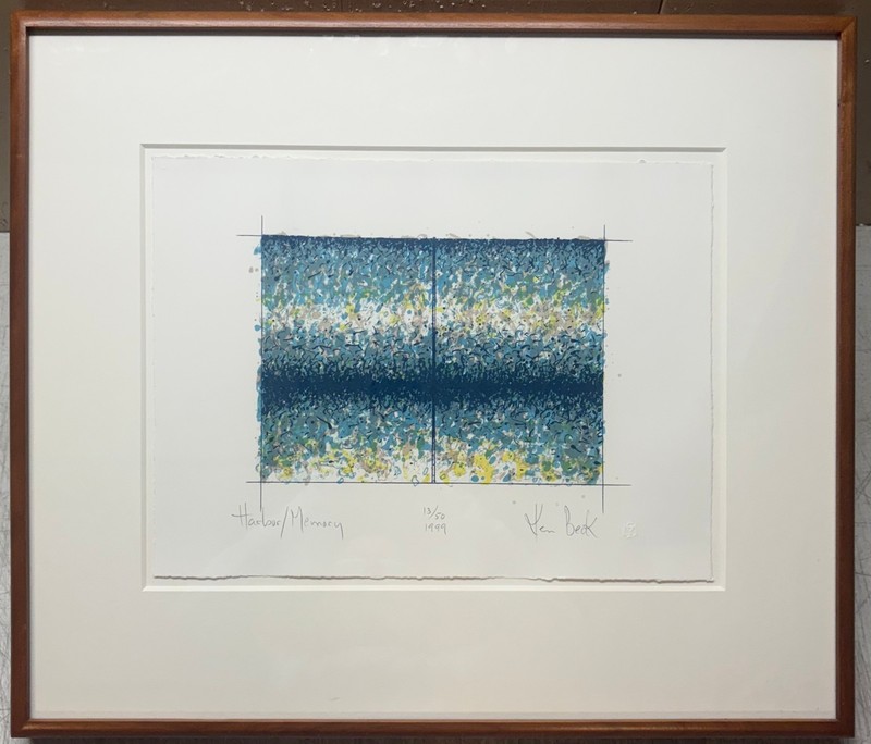Vintage 1999 KEN BECK ‘Harbor Memory’ Pop Art Contemporary ABSTRACT Lithograph
