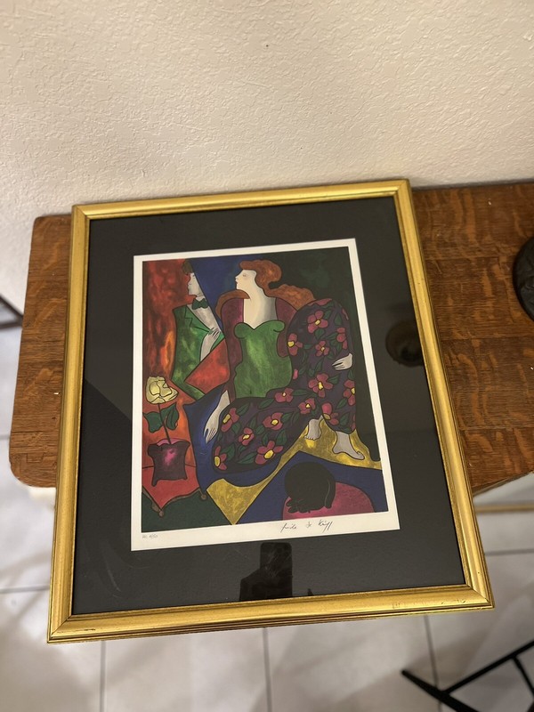 Linda Le Kinff Signed Limited Edition Serigraph HC 4/50 COA Stunning gallery