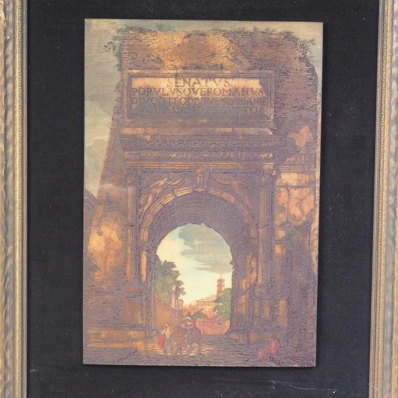 Arch of Titus Vintage Large Artini Engraving #404 19x24 gallery