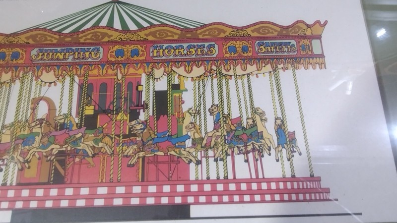 Mr. Billy Ashley's Three-abreast "Galloping Horses" Framed Letterpass Picture! gallery