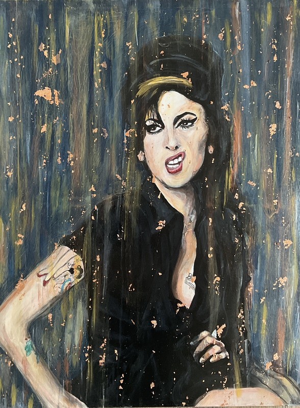 Amy Winehouse Painting Print