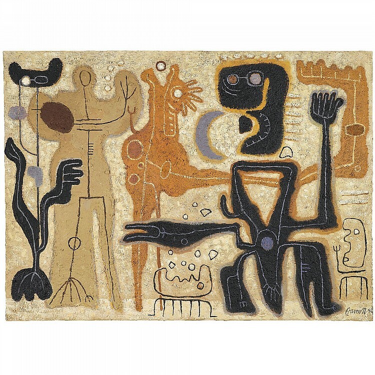 Abstract : Willi Baumeister : Archival Quality Art Print