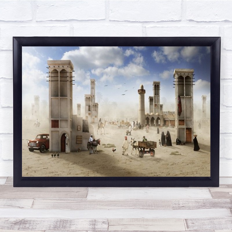 Old Market In The Arabian Gulf Wall Art Print