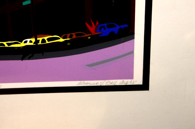 A Ripple in Time Square Serigraph Adrienne Tammara Beck 1992 Signed 4/80 Matted gallery