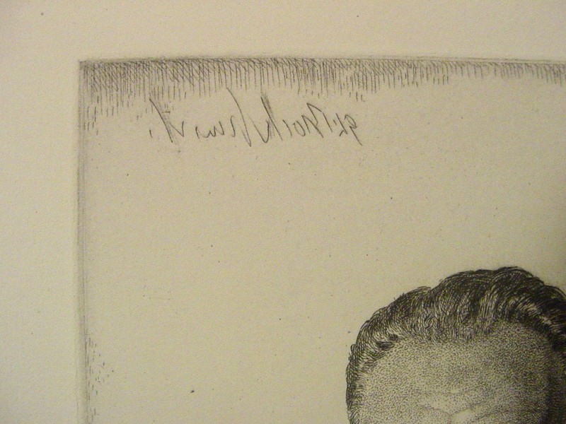 Oliver St. John Gogarty Original Etching by Gerald Brockhurst Signed in Plate gallery