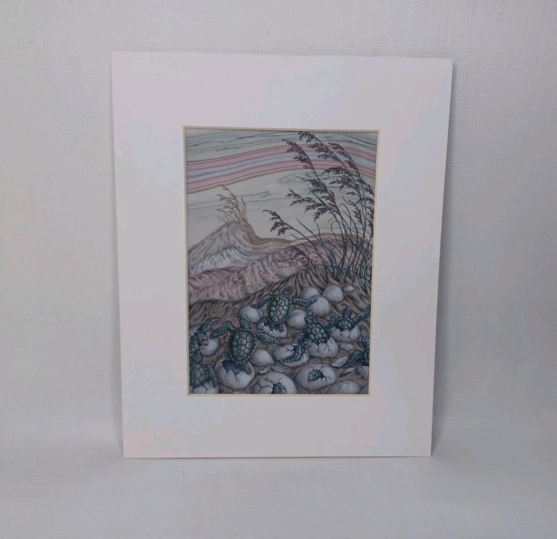Sea Turtle Hatching Sea Turtles Giclee Print