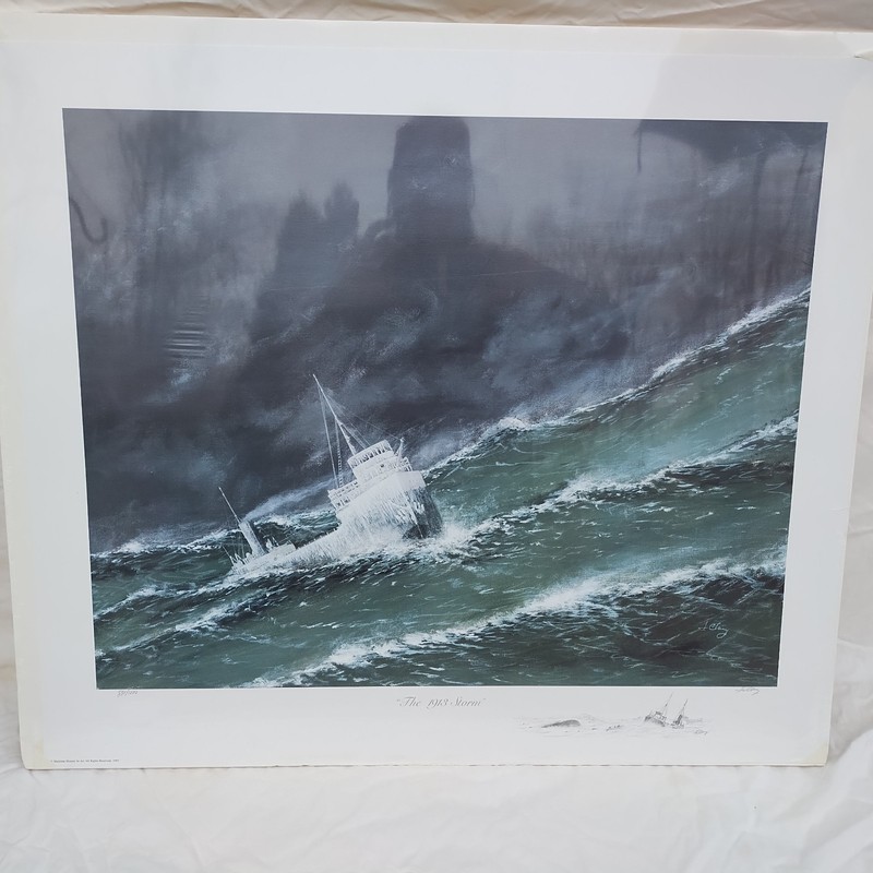 "THE 1913 STORM" by Jim Clary. Framed Limited Edition Lithograph 881/1000 gallery