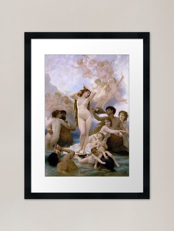 The Birth of Venus Digital Painting Framed Wall Art Poster Canvas Print Picture