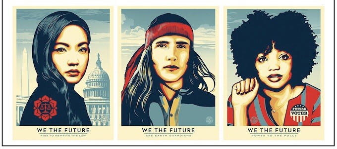 Obey Giant Shepard Fairey We The People 3 Silkscreen 18”x24” SIGNED LE 450