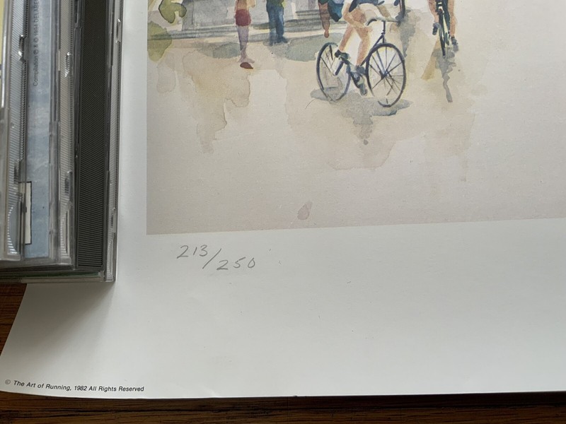 Carolyn Anderson 1982 Philadelphia Distance Run Signed 213/250 Size 25x20 gallery
