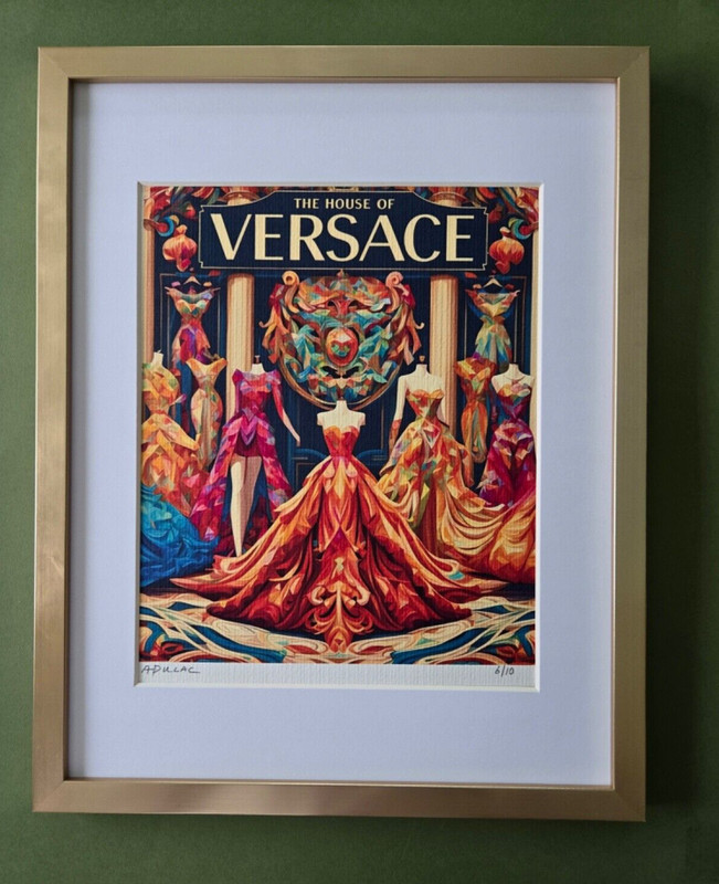 ALEXANDER DULAC | VERSACE Hand Signed Authentic Print Edition of 10 | COA!!
