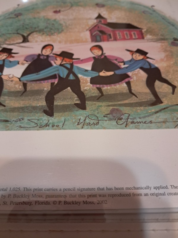 P. Buckley Moss SOLD OUT - School Yard Games #380 1025 Limited Edition Signed gallery