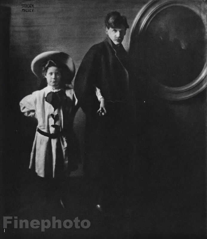 1905/63 Vintage EDWARD STEICHEN Photographer ALFRED STIEGLITZ + Child Photo Art