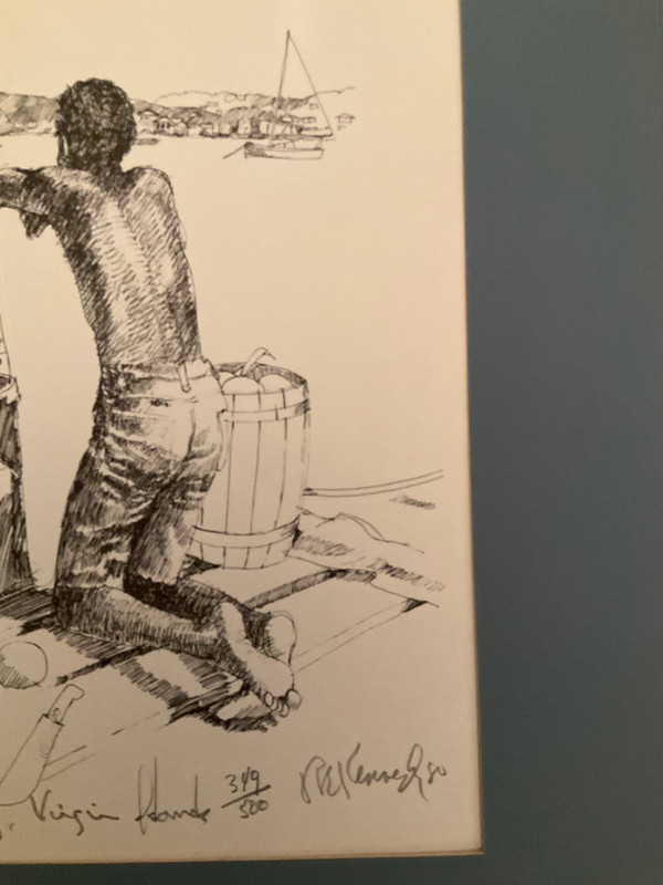 R.E Kennedy Signed & Numbered Illustration, Daydreaming, VI gallery