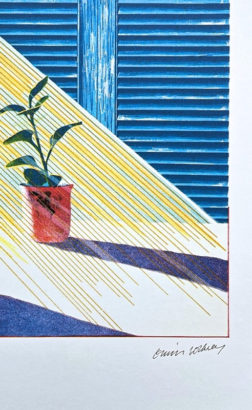 DAVID HOCKNEY - Sun ll - signed, numbered 11/500, 35x50 cm gallery