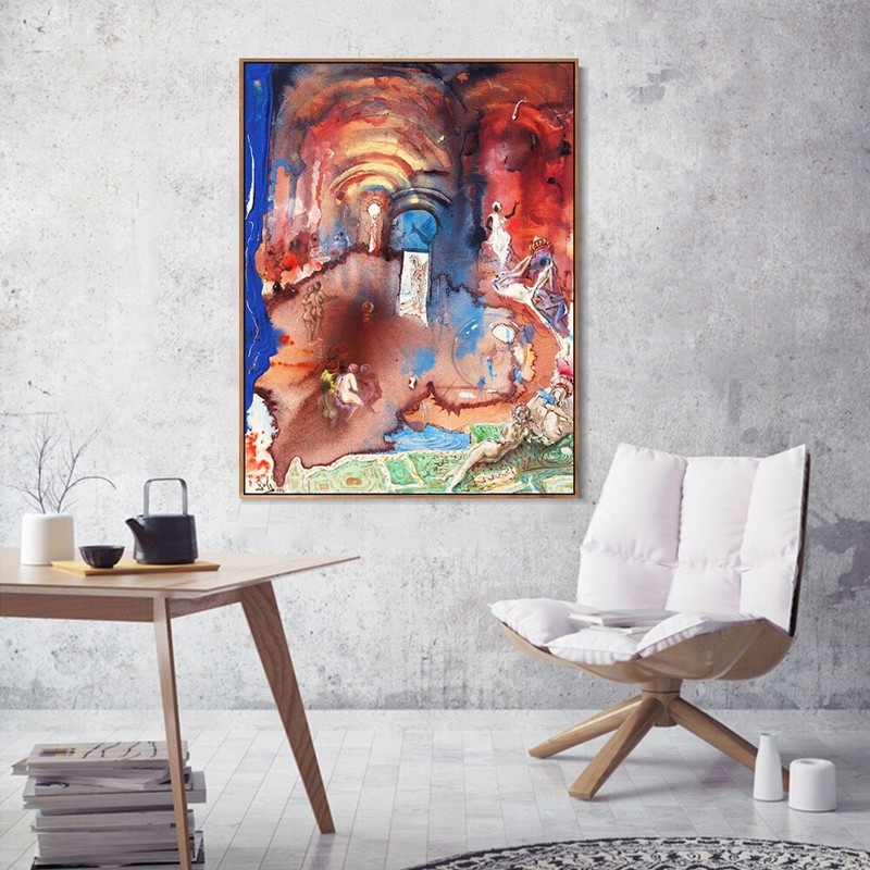 Framed Canvas Series#021 by Salvador Dali Wall Art Home Office Decorations gallery