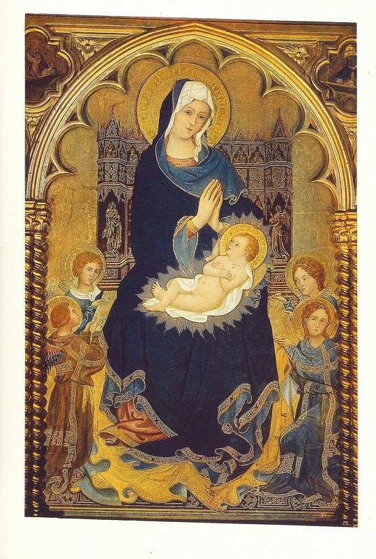 MICHELE di MATTEO Vtg & Rare c1930s Fotocromo Litho VIRGIN AND VARIOUS SAINTS