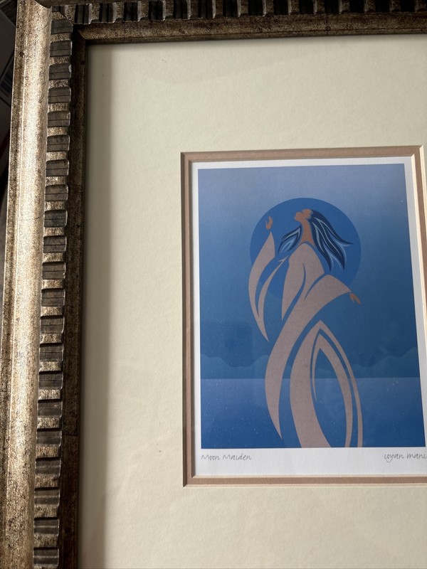 Framed Maxine Noel Ioyan Mani Native American "Moon Maiden” Print gallery