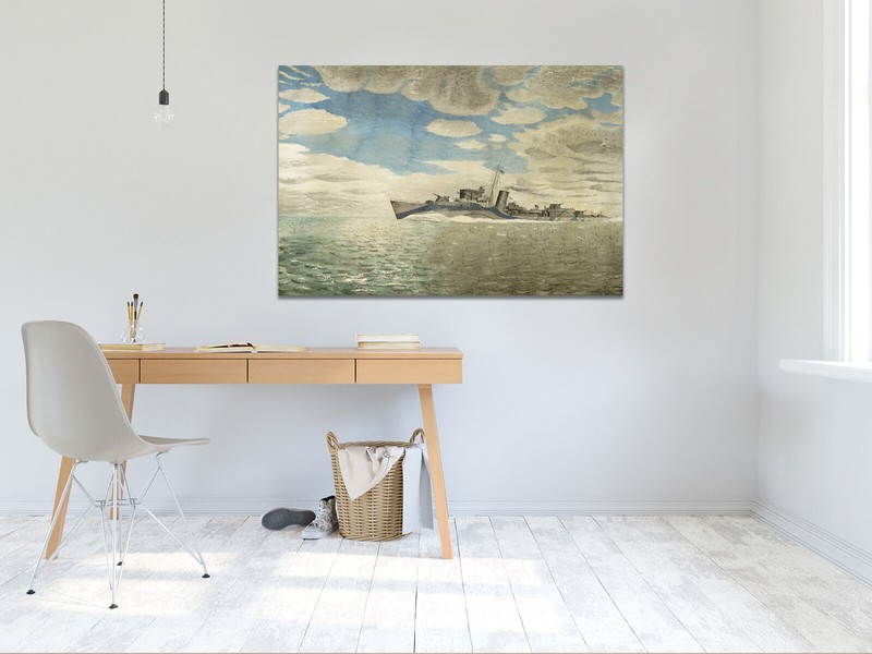 Eric Ravilious HMS Tetcott CKS canvas print art wall framed or print only gallery