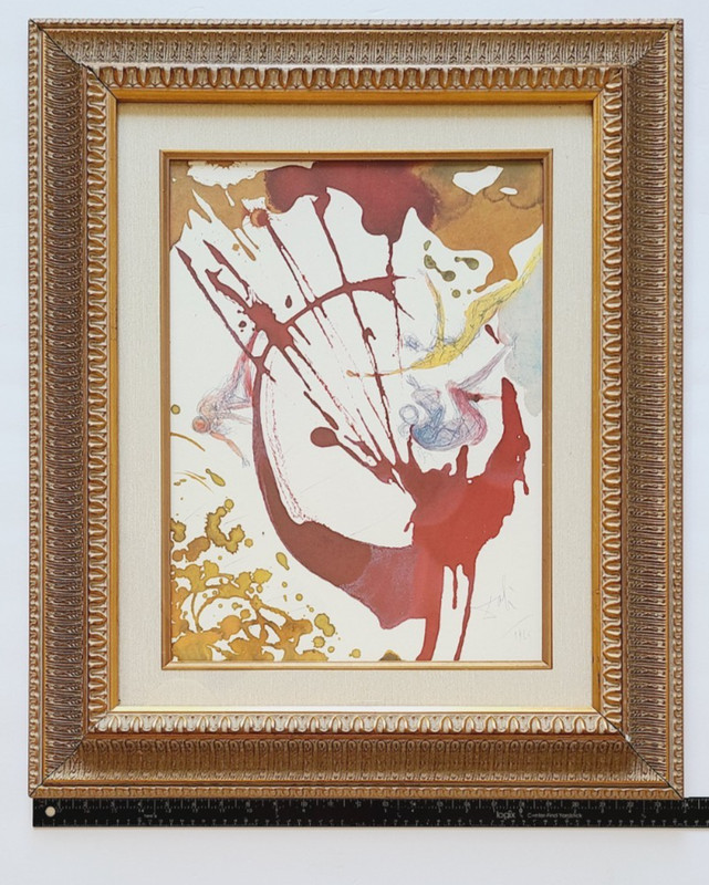 Salvador Dali Signed Lithograph In Principio Creavit Deus Caelum et Terram COA gallery