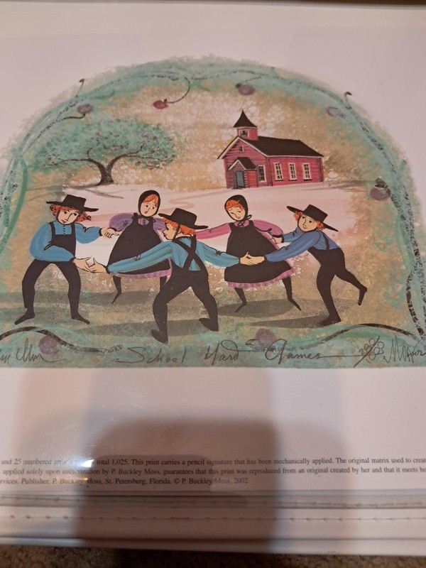 P. Buckley Moss SOLD OUT - School Yard Games #380 1025 Limited Edition Signed gallery