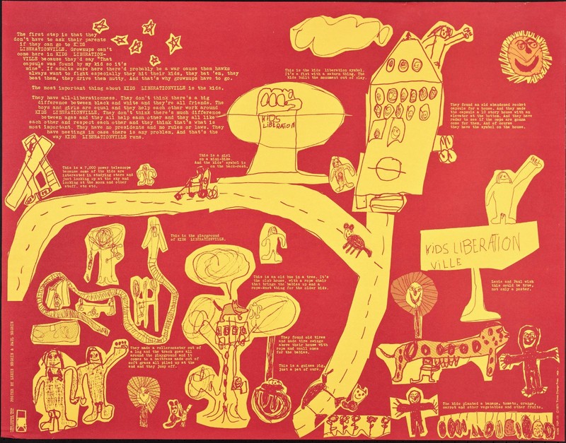 17 x 22 Tcp - 11 1971 offset lithograph poster kids Liberation Villa freeshiping