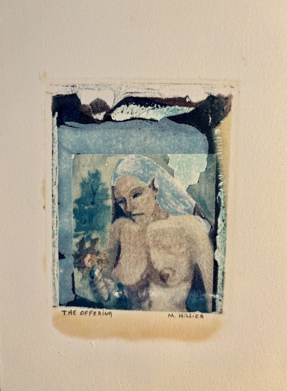 OFFERING original woman Figures 7.5”x5.5” Vintage Polaroid Transfer MaryHillier