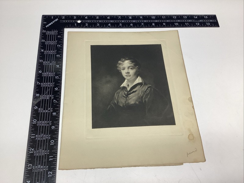 P1-5 Art Paper Etching Print Photogravure HENRY RAYBURN PORTRAIT WILLIAM BLAIR