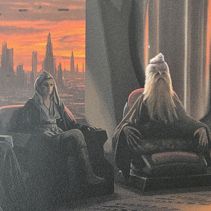 Star Wars Prequel Trilogy Artist Proof Edition 36"x12" 3 APs 23/25 Pablo Olivera gallery