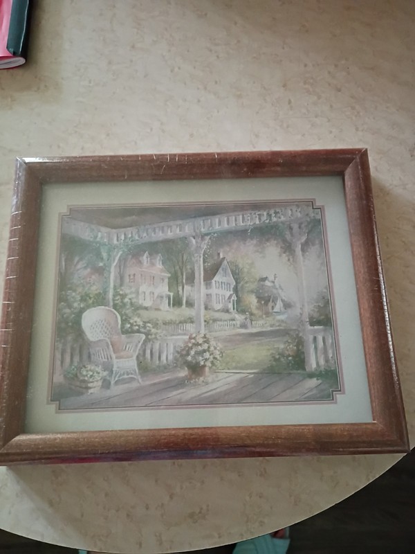 This Is 11x5x9x5 House Of Lloyd Southern Porch Scene In A Matted Print In A…