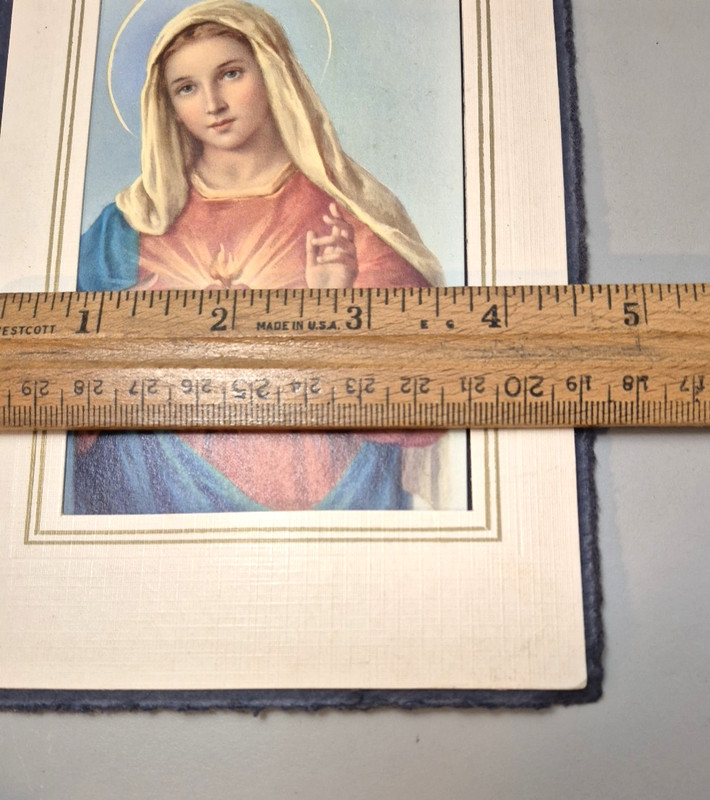 Vintage Immaculate Heart of Mary Print The Norbertine Fathers Depere Wisconsin gallery