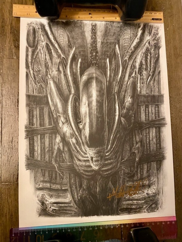 Alien Covenant Art Prints SDCC 2018 Matthew Hatton and Dane Hallett Signed