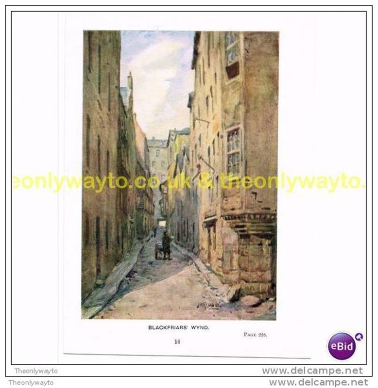 BLACKFRIARS’ WYND, EDINBURGH, SCOTLAND, c1929, Book Illustration