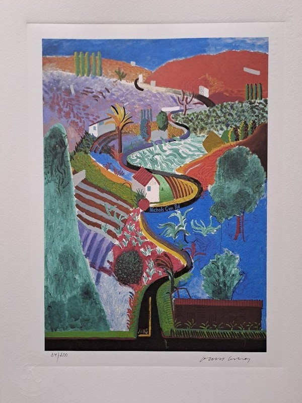 David Hockney Signed – Nichols Canyon – Collectable Lithograph