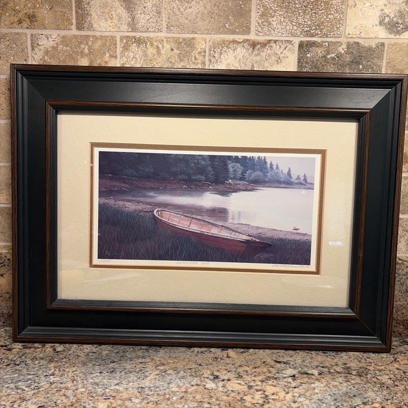 David Knowlton «Secluded Cove» Signed Limited Edition Print 1/1000 Framed