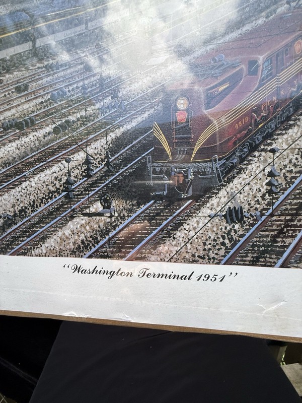 1991 SIGNED Robert West Washington Terminal 1951 Print gallery