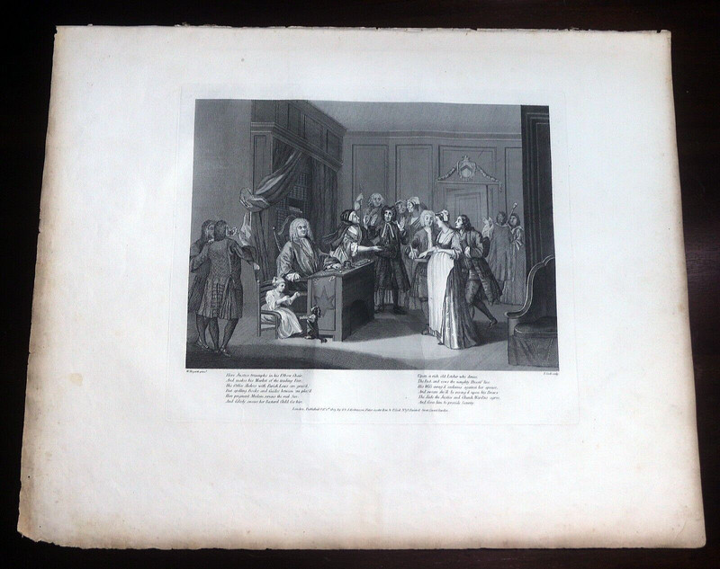 1803 After William Hogarth Engraving HERE JUSTICE TRIUMPHS Thomas Cook gallery