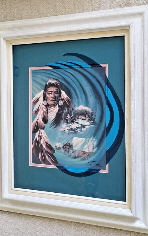 Artist Valencia Lance Signed Print Come Into My Circle #40/520 COA 26 x 22 in. gallery