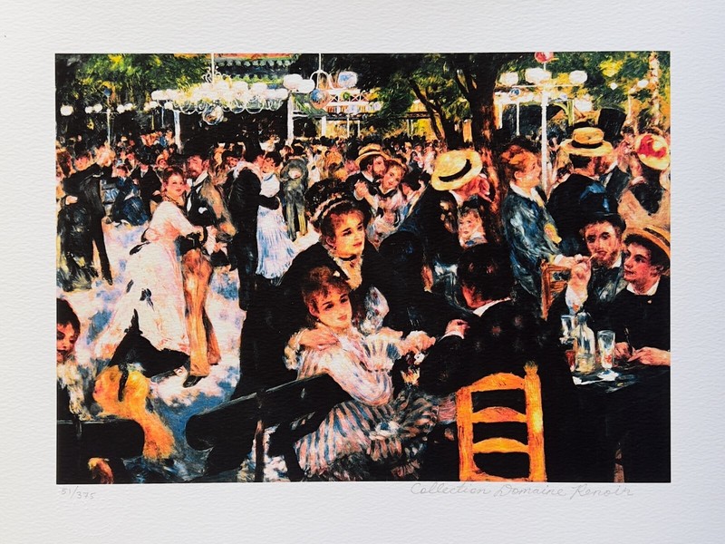 Pierre Auguste Renoir LUNCHEON BOATING PARTY Estate Signed Giclee Art 16″ x 12″