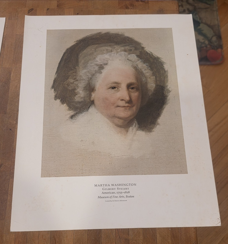 Portrait Of George & Martha Washington Boston Museum Of Fine Arts 11" x 14" gallery