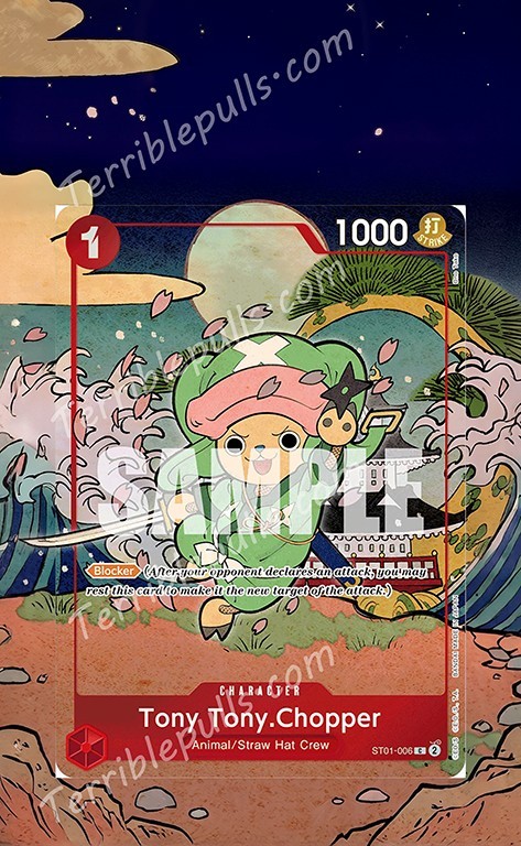 One Piece Extended Art for BGS Slab- Chopper English 1st Anniversary ART ONLY