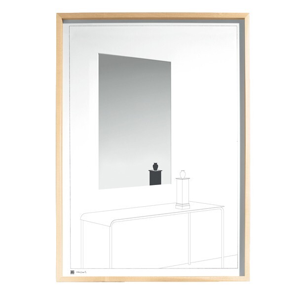 DANESE by Ron Gilad Silkscreen Print Art Mirror Size W 19.6 x H 27.5 in