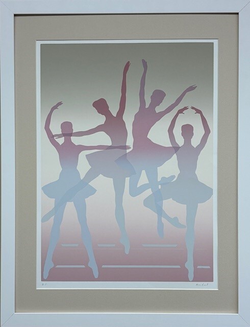Mc Neil » Dancers II» Custom Framed Limited Edition Silkscreen Dance Ballet New