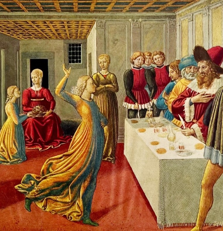 Dance of Salome Beheading John the Baptist Gozzoli Colorplate Print 1939 LGADCP