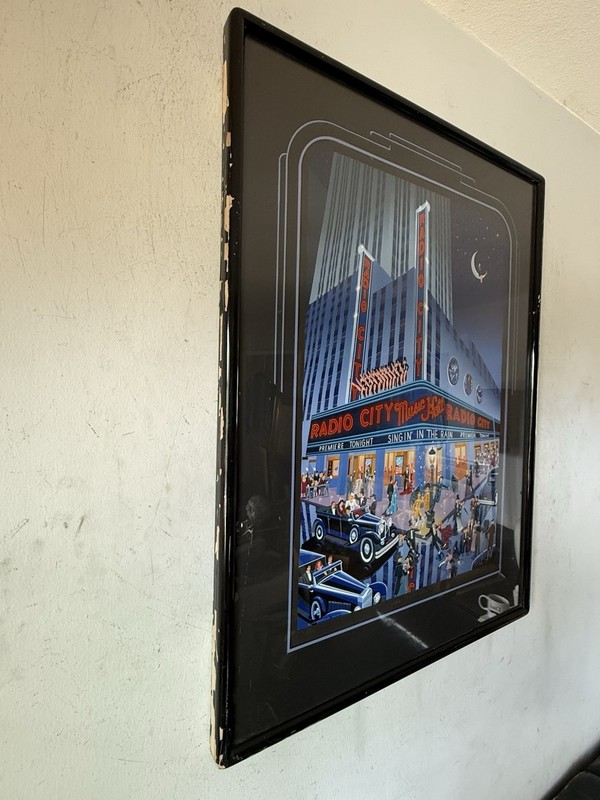 MELANIE TAYLOR KENT VINTAGE RADIO CITY MUSIC HALL ART DECO DANCE SERIGRAPH 1989 gallery