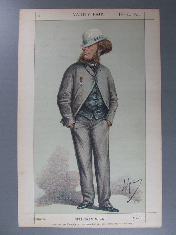 Francis Richard Charteris, Lord Elcho, Original Vanity Fair Lithograph, 1870